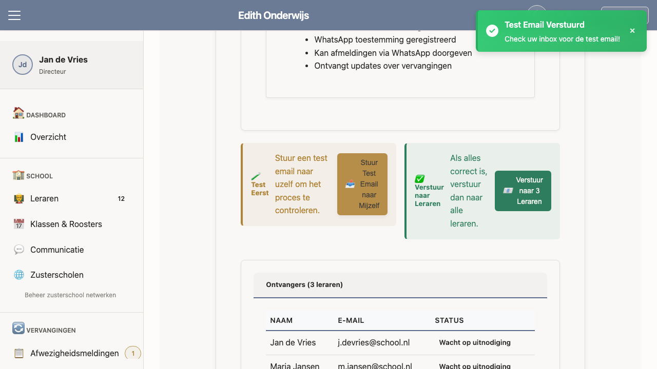 Stap 4: Sluit email voorbeeld
